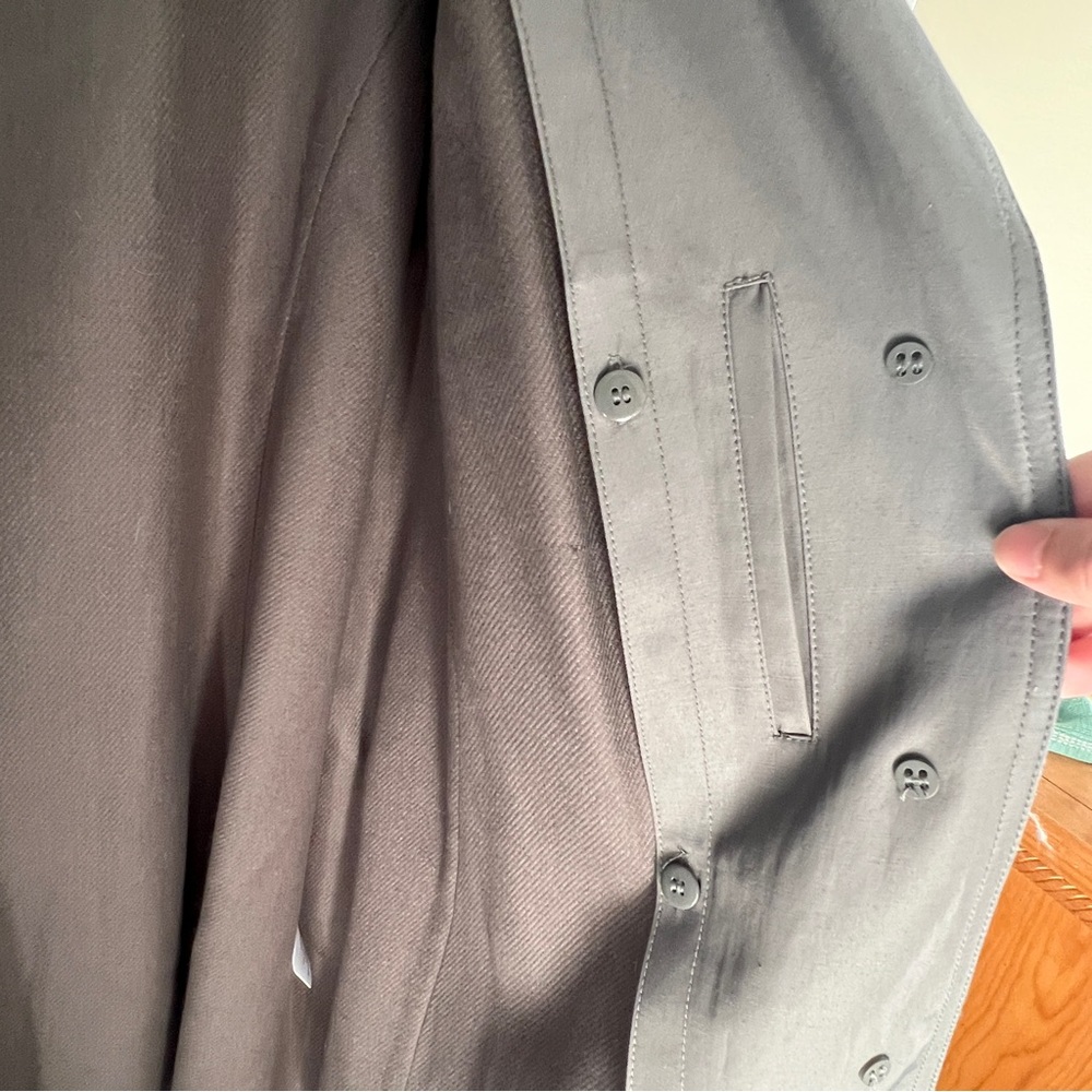 NWT Gallery Woman hooded gray trench coat - Picture 13 of 15